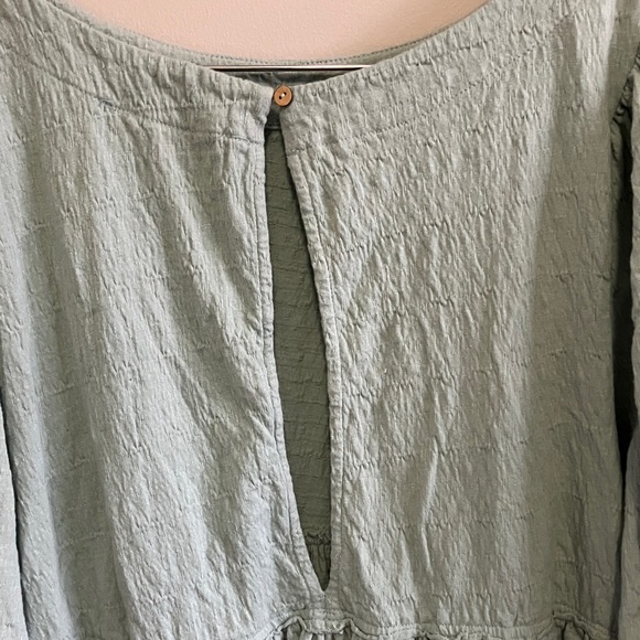 Free People Beach Get Obsessed babydoll tunic dress teal size small - Picture 8 of 10